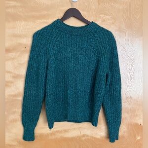 White + Warren Cashmere Marled Crewneck - Green